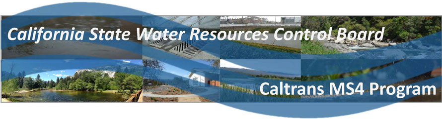 Storm Water Caltrans MS4 Program Banner